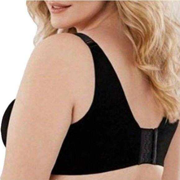 Lane Bryant Cacique Bra Backsmoother Lightly Lined Balconette Size 42G Black - Picture 4 of 10